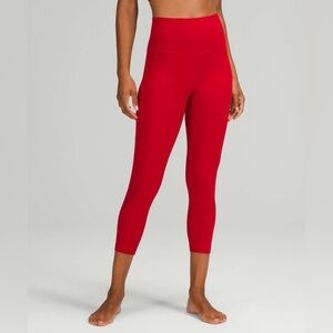 Lululemon Red Cropped Align Legging